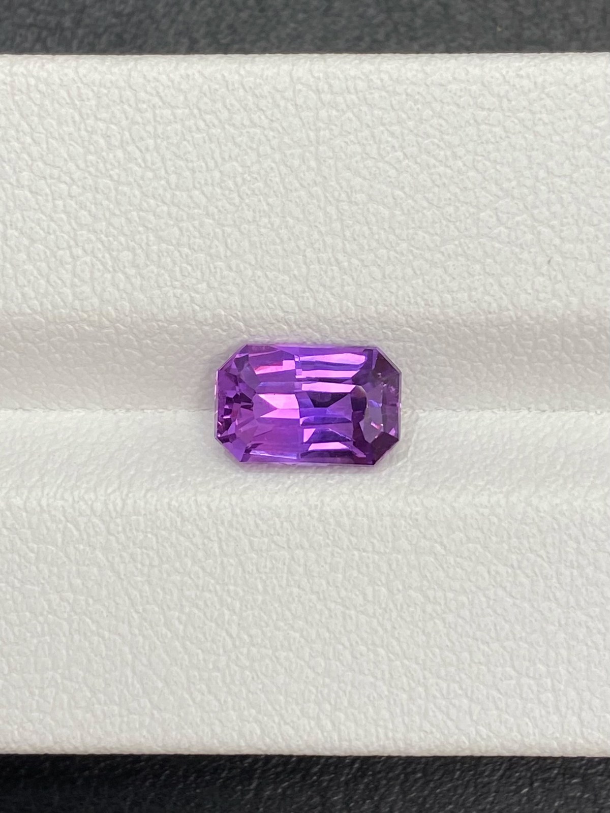 2.14 carat Vivid Purple Sapphire Emerald Cut Loose Stone
