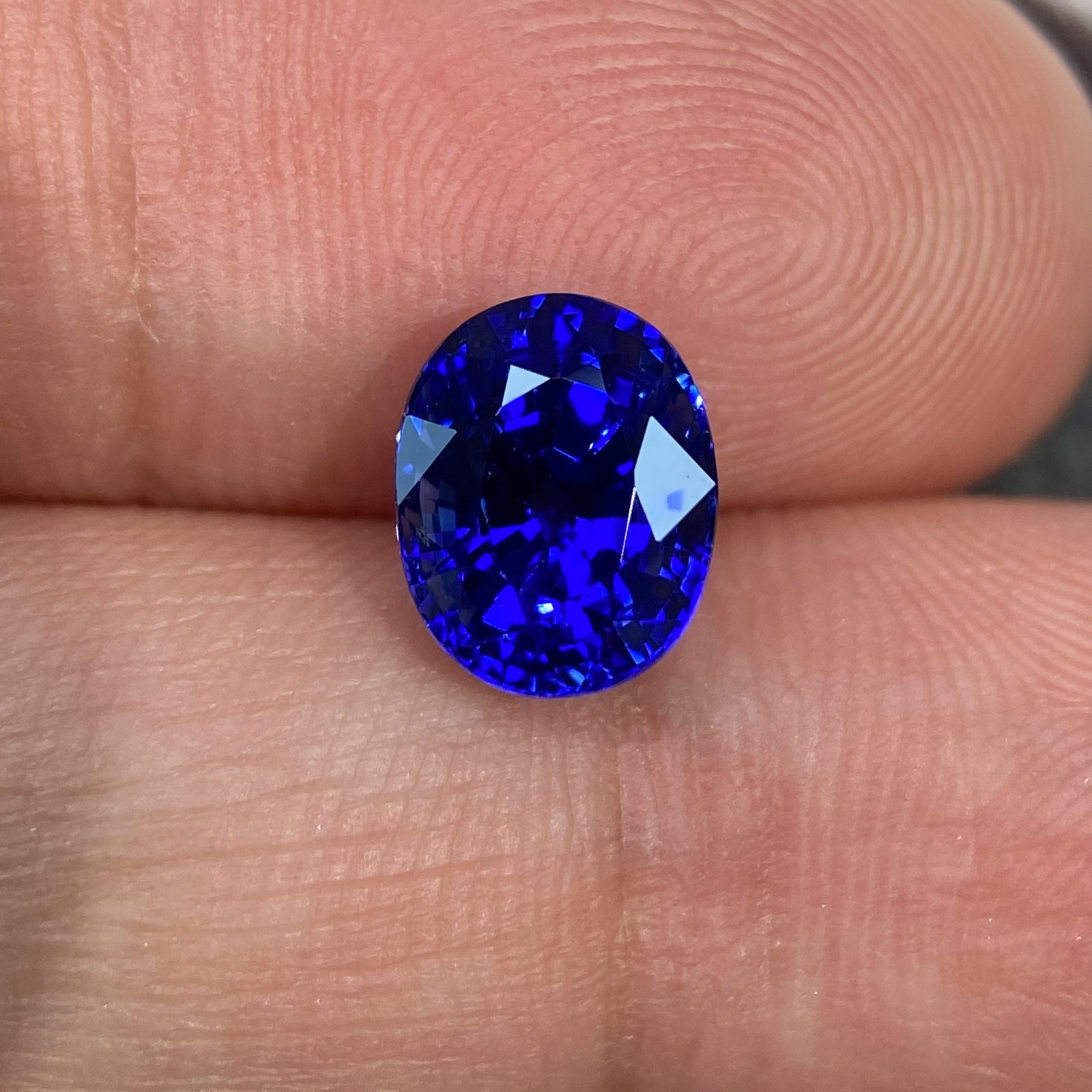 2.14-carat Round Royal Blue Sapphire