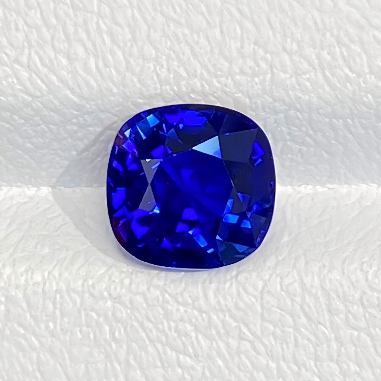 2.17-carat Cushion Cut Royal Blue Sapphire