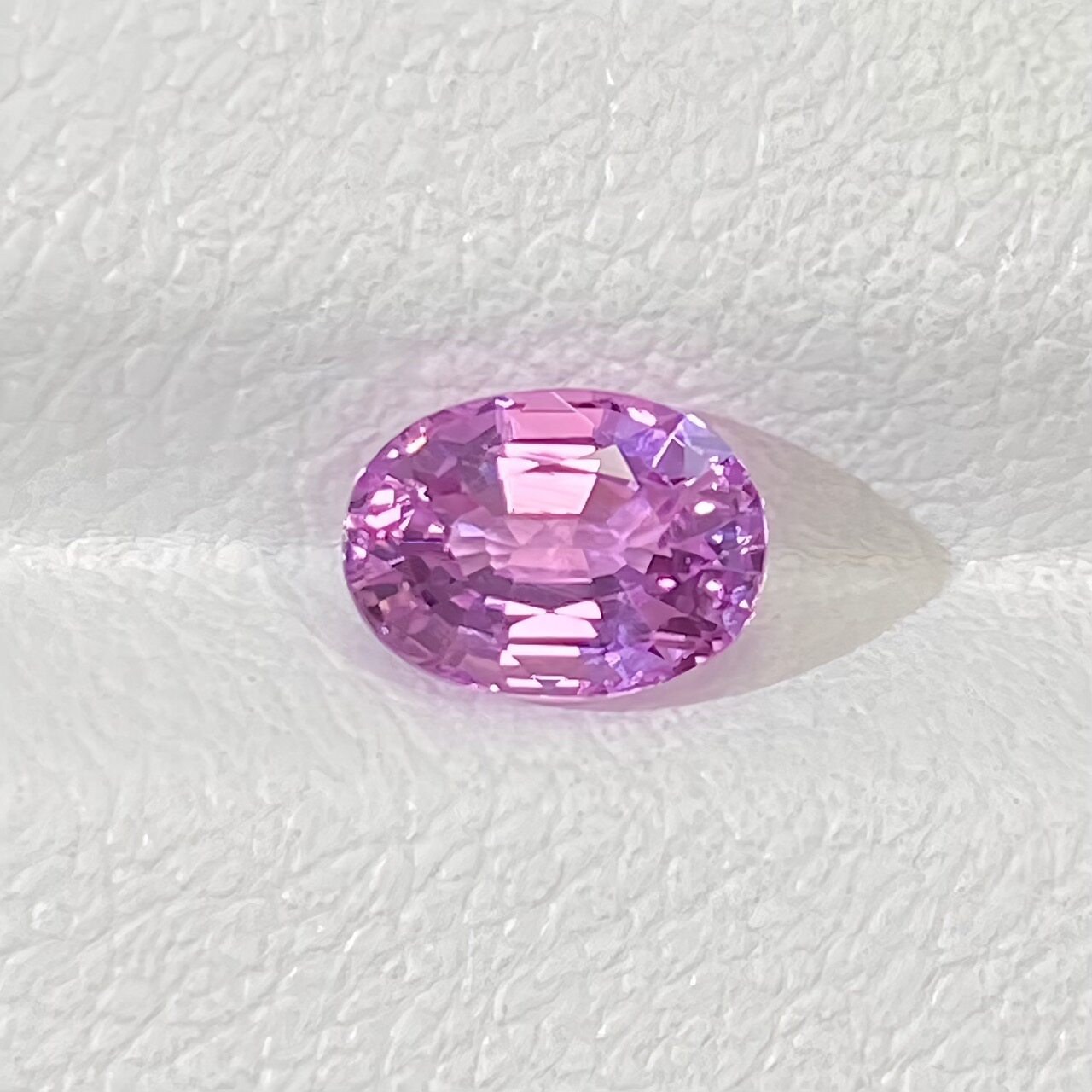 1.2 Carat Light Pink Sapphire Round Stone Image 2