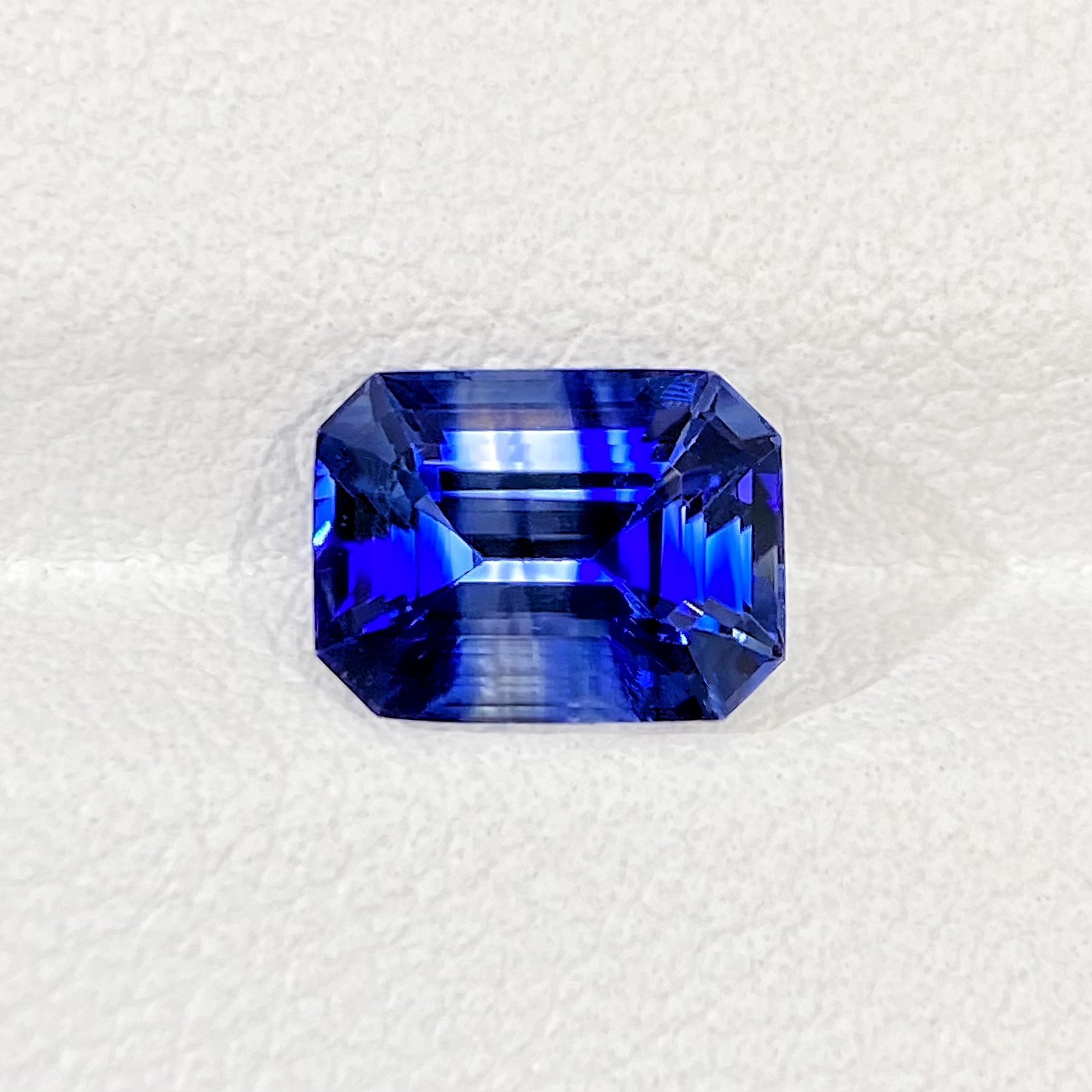 2.06-carat Royal Blue Sapphire Emerald Cut Stone Image 2